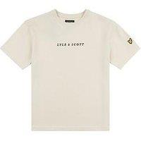 Lyle & Scott Boys Logo Loose Fit T-Shirt - Pumice Stone
