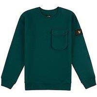 Lyle & Scott Boys Loose Fit Pocket Sweatshirt - Atlantic Deep Blue