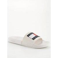 Tommy Jeans Pool Slides - White