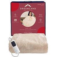 Dreamland Intelliheat Cuddle Up Heated Throw - Cream