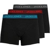 Jack & Jones Jack & Jones 3-Pack Logo Waistband Boxer Briefs - Black