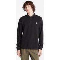 Timberland Ls Millers River Pique Polo - Black
