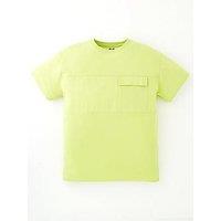 V By Very Boys Short Sleeve Pocket Detail T-Shirt -Green
