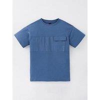 V By Very Boys Short Sleeve Pocket T-Shirt - Blue