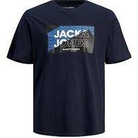 Jack & Jones Junior Boys Logan Short Sleeve T-Shirt - Navy