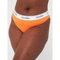 Calvin Klein Plus Modern Cotton Thong - Orange