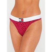 Tommy Jeans Star Print Thong - Red