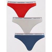 Tommy Hilfiger 3-Pack Cotton Thong - Multi