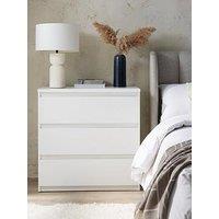 Very Home Lisson 3 Drawer Chest - White - Fsc Certified