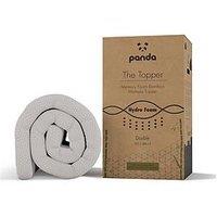Panda London Memory Foam Bamboo Mattress Topper - White