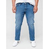 Jack & Jones Plus Glenn Slim Fit Jeans - Mid Wash