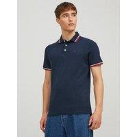 Jack & Jones Paulos Tipped Polo Shirt - Navy