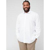 Jack & Jones Plus Long Sleeve Regular Fit Shirt - White
