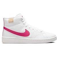 Nike Court Royale 2 Mid Trainers - White/Pink