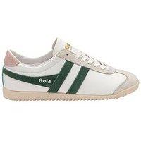 Gola Bullet Pure Womens White Green Casual Trainers - 4 UK