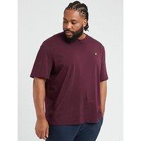 Lyle & Scott Lyle & Scott Big & Tall Plain T-Shirt - Dark Red