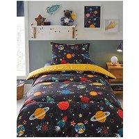 Silentnight Healthy Growth Coverless Single Duvet And Pillowcase Set - 9 Tog - Space - Multi