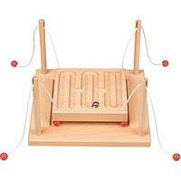 Goki Wooden Ball Parkour Skill Game - 19.3 X 19.3 X 12.5 Cm