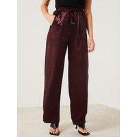 V By Very Satin Trouser - Purple