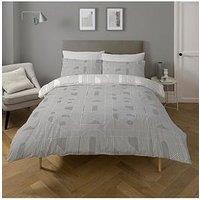 Copenhagen Home Fray Silver Duvet Cover Set