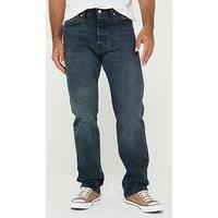 Levi'S 501 Original Straight Fit Jeans - Blue Black Stretch - Blue