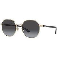 Coach Irregular Metal Sunglasses