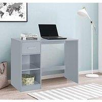 The Very Collection Metro 1 Drawer Desk - Grey - Fsc Certified