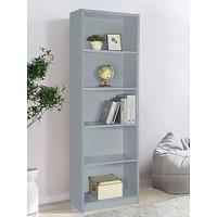 Very Home Metro Tall Wide Bookcase - Grey - Fsc Certified