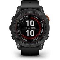 Garmin Fenix 7 Pro - Slate Grey Stainless Steel, Black Band