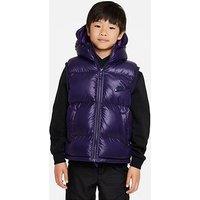 Nike Older Unisex High Fill Synthetic Insulated Gilet - Purple