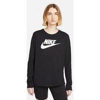 Nike Women'S Long-Sleeve Logo T-Shirt - Black