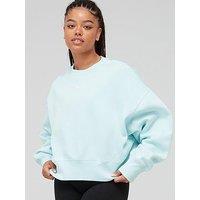 Nike Nsw Phoenix Fleece Oversized Crew Sweatshirt - Blue