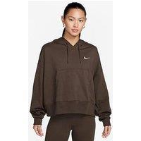 Nike Sportswear Women'S Oversized Jersey Pullover Hoodie - Brown