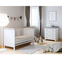 Little Acorns Classic 2 Tone 2 Piece Furniture Set - White/Grey