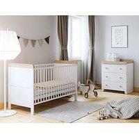 Little Acorns Classic 2 Tone 2 Piece Furniture Set - White/Oak