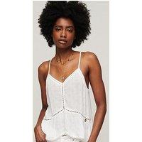 Superdry Vintage Ladder Trim Cami - White