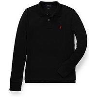Polo Ralph Lauren Boys Long Sleeve Polo Shirt - Black