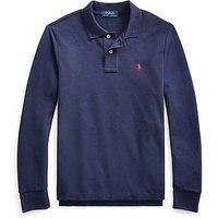 Polo Ralph Lauren Boys Slim Long Sleeve Polo Shirt - French Navy