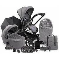 Icandy Core Complete Bundle - Pushchair, Carrycot, Footmuff & Accessories - Light Grey
