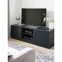 Everyday Panama 2 Door Tv Unit - Black - Fits Up To 55 Inch Tv - Fsc Certified