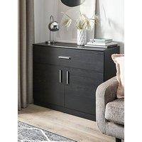 Very Home Panama 2 Door, 1 Drawer Compact Sideboard - Black - Fsc Certified
