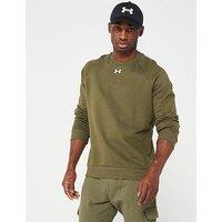 Under Armour Men'S Training Rival Fleece Crew Sweatshirt - Khaki