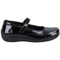 Hush Puppies Aria Patent Snr School Shoe - Black