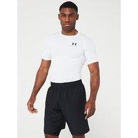 Under Armour Heat Gear Armour Comp T-Shirt - White/Black