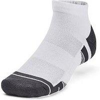 Under Armour Performance Tech 3Pk Low Tab Socks - White