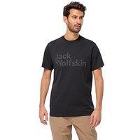 Jack Wolfskin Essential Logo T-Shirt - Black