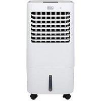 Black & Decker 15L Portable 2-In-1 Air Cooler, 3 Modes, 3 Speed Settings, 8 Hour Timer, Remote Control, 65W, White, Bxac65007Gb