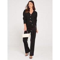 Lucy Mecklenburgh X V By Very LamÉ Trousers - Black