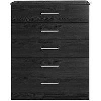 Everyday Panama 5 Drawer Chest - Black - Fsc Certified