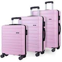 Rock Luggage Lisbon 3 Pc Set Pink